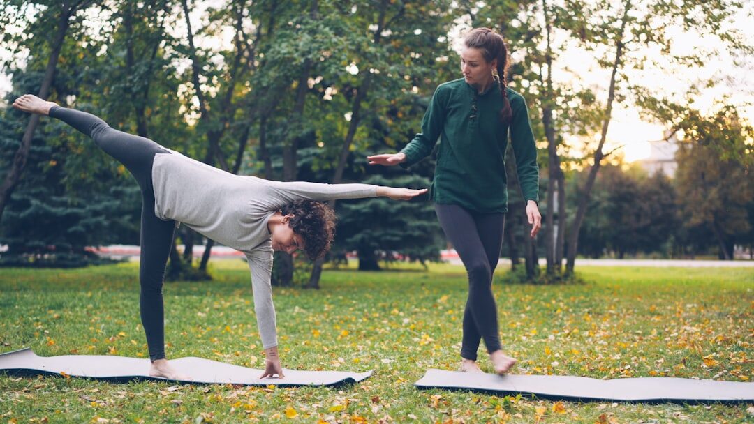 seniors doing gentle yoga