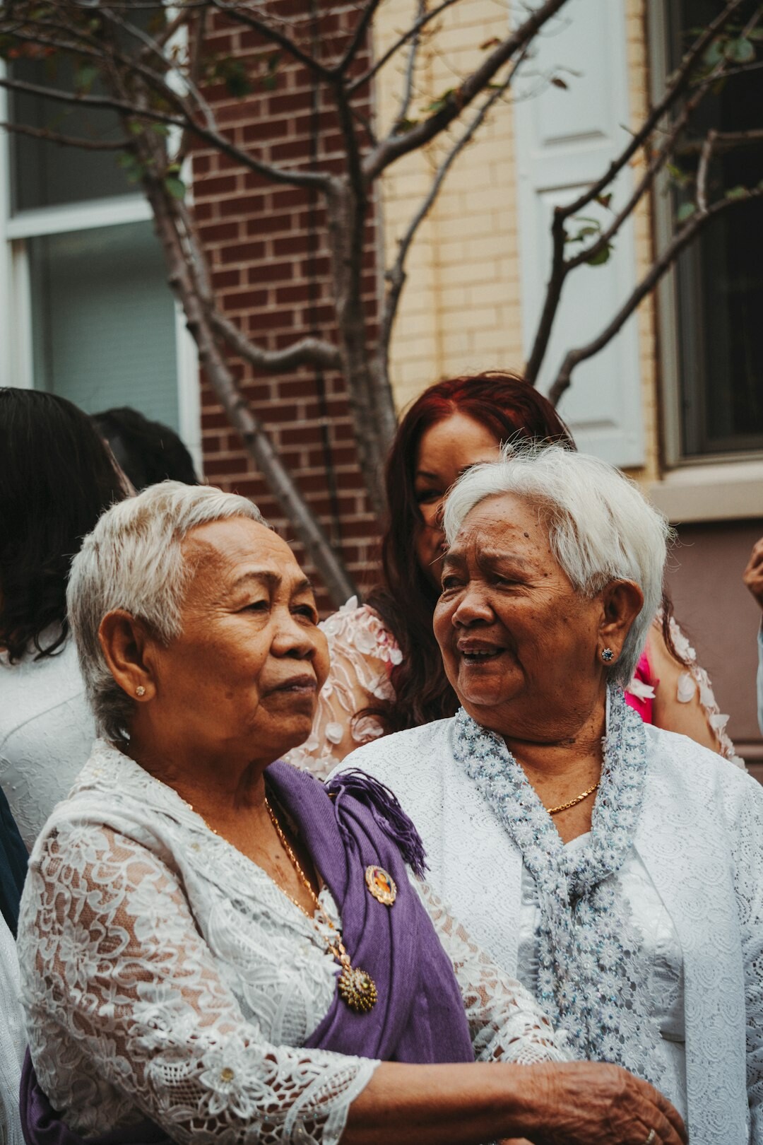 senior group smiling warmly