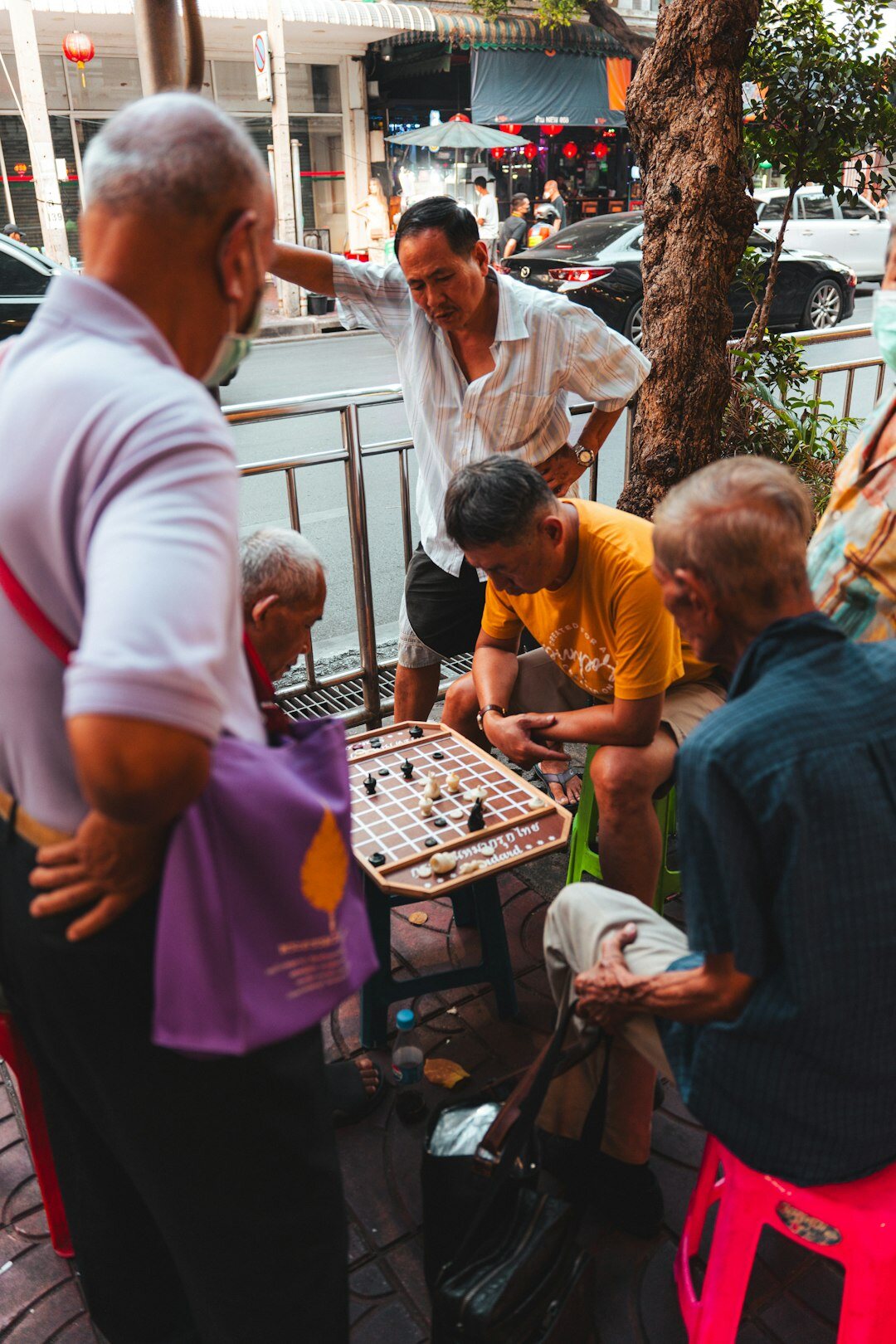 group of seniors playing games