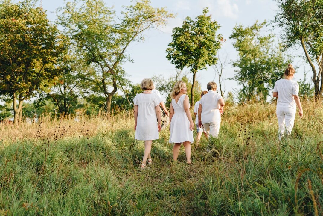 senior women walking